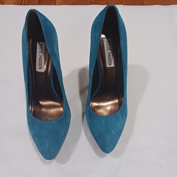 Steve Madden Turquoise heels-Womens size 9 - Picture 2 of 4